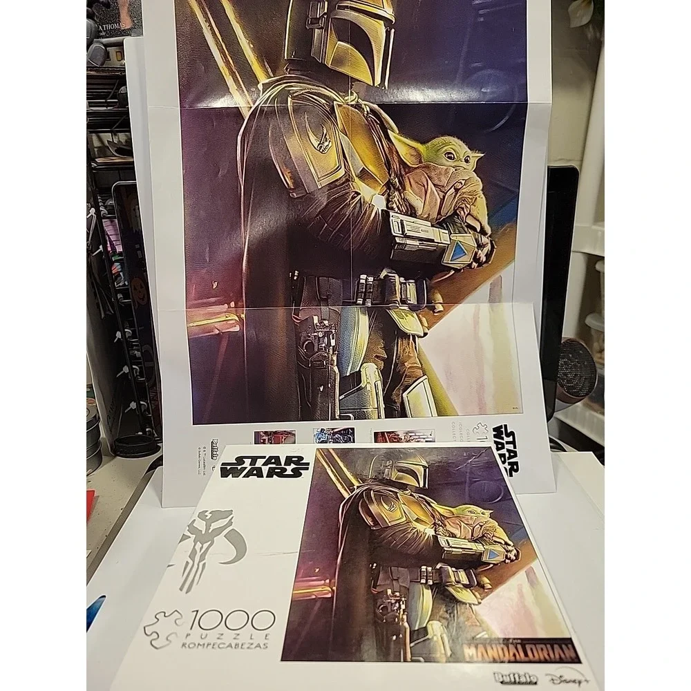 Star Wars Mandalorian Child 1000 Pieces Jigsaw Puzzle - Disney Artwork Color
